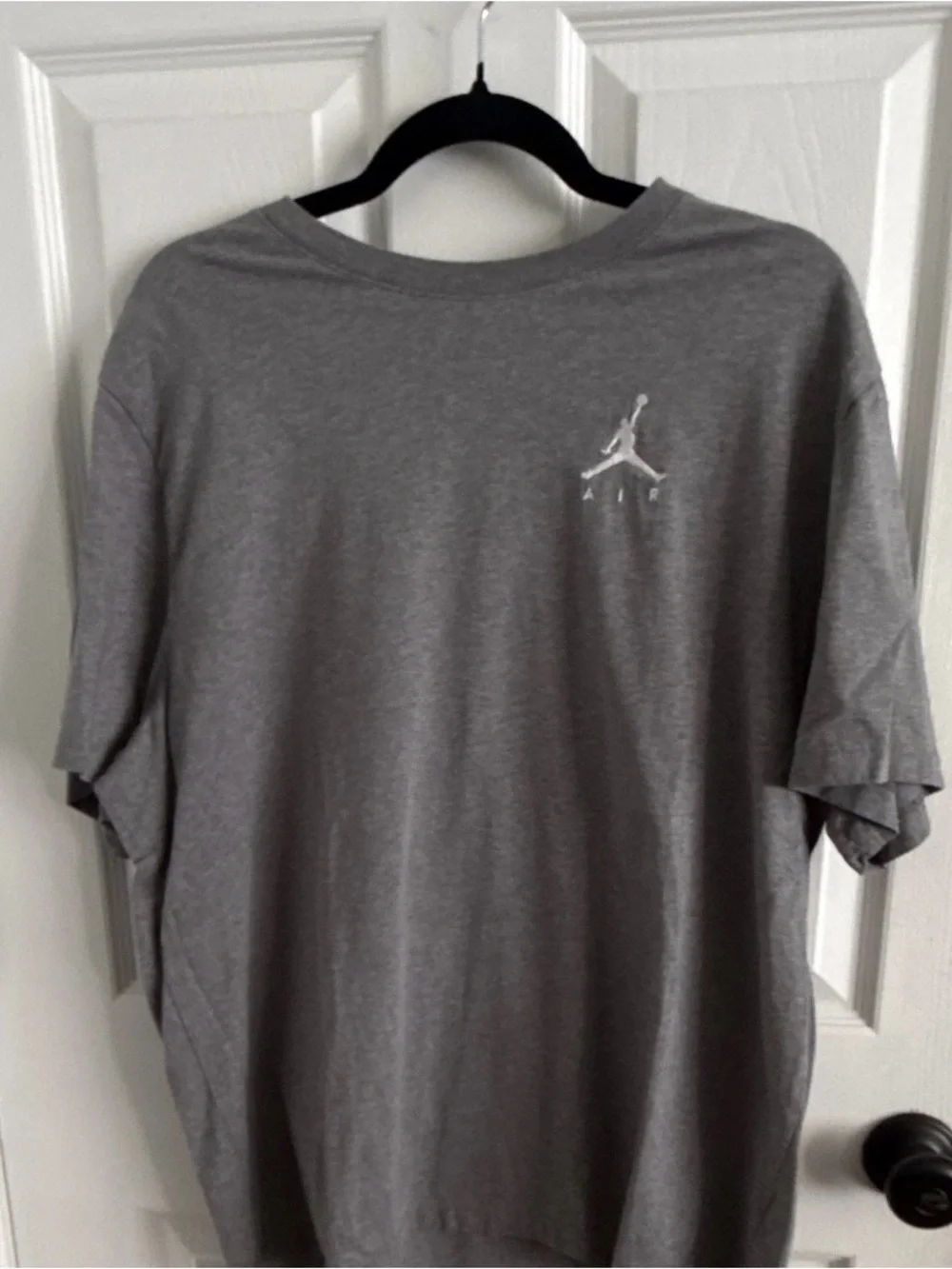 Jordan Jumpman Air Men’s Gray Embroidered Logo Crew Neck T-Shirt 2XL NWOT